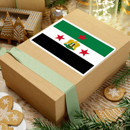 Flag of the Minister of Defense of Syria 2024present (Syria) STICKER Vinyl Kiss-Cut Decal
