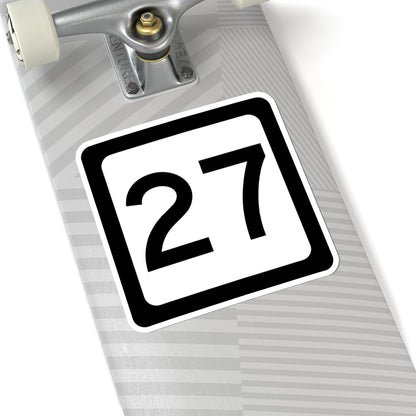 WV-27 (Virginia) (Road Sign) STICKER Vinyl Kiss-Cut Decal