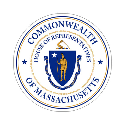 Seal of the House of Representatives of Massachusetts - STICKER Vinyl Kiss-Cut Decal