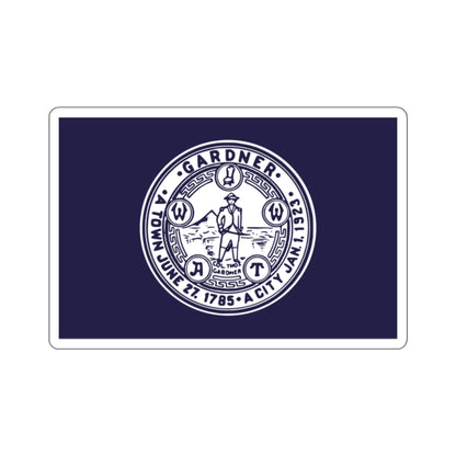 Flag of Gardner, Massachusetts - STICKER Vinyl Kiss-Cut Decal