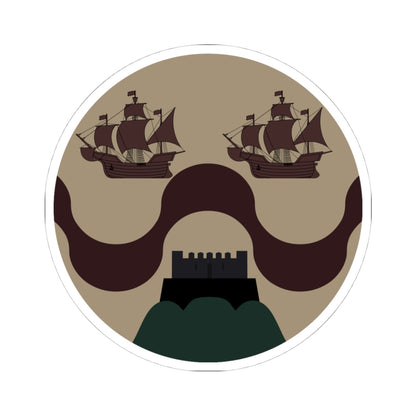 Badge of Bombay Presidency (India) (Coat of Arms) STICKER Vinyl Kiss-Cut Decal