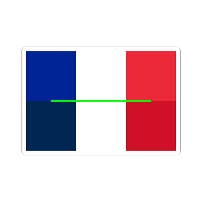 Flag of France colour shade comparison 063712 (France) STICKER Vinyl Kiss-Cut Decal