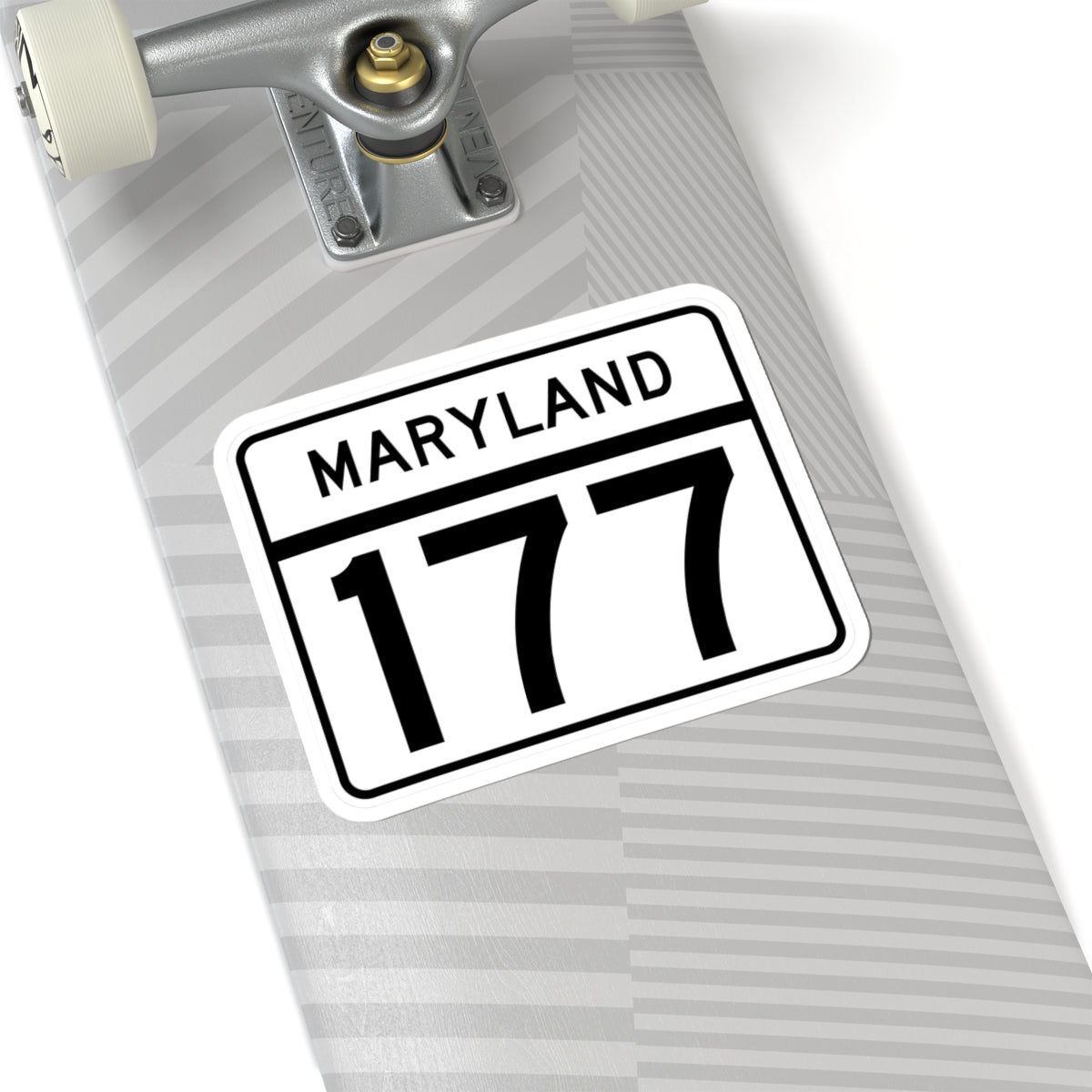 MD Route 177 (Maryland) (Road Sign) STICKER Vinyl Kiss-Cut Decal