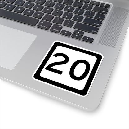 WV-20 (Virginia) (Road Sign) STICKER Vinyl Kiss-Cut Decal