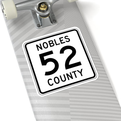Nobles County Route 52 MN (Minnesota) (Road Sign) STICKER Vinyl Kiss-Cut Decal