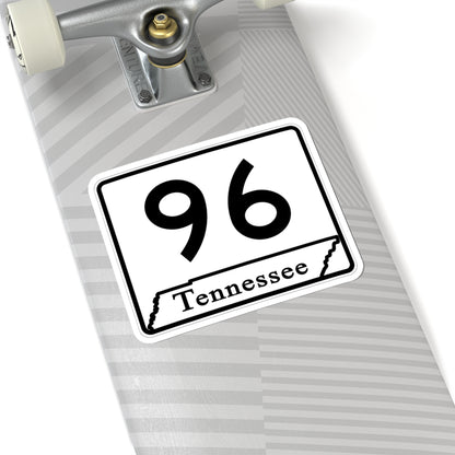 Tennessee 96 (Tennessee) (Road Sign) STICKER Vinyl Kiss-Cut Decal