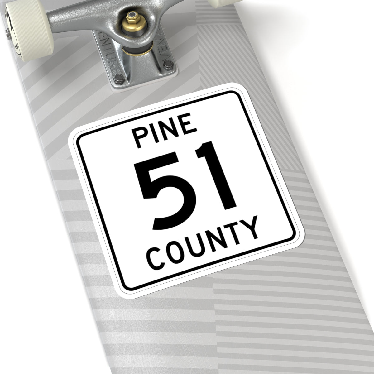 Pine County Route 51 MN (Minnesota) (Road Sign) STICKER Vinyl Kiss-Cut Decal