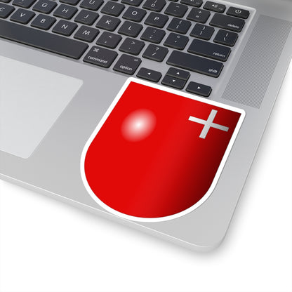Schwytz-coat of arms 3d (Switzerland) (Coat of Arms) STICKER Vinyl Kiss-Cut Decal