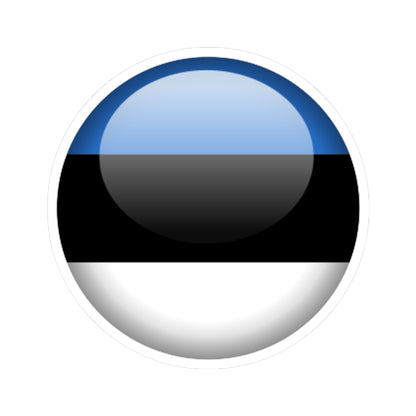 Flag orb Estonia (Estonia) STICKER Vinyl Kiss-Cut Decal