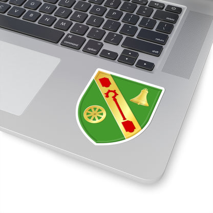 Achlum wapen (Netherlands) (Coat of Arms) STICKER Vinyl Kiss-Cut Decal