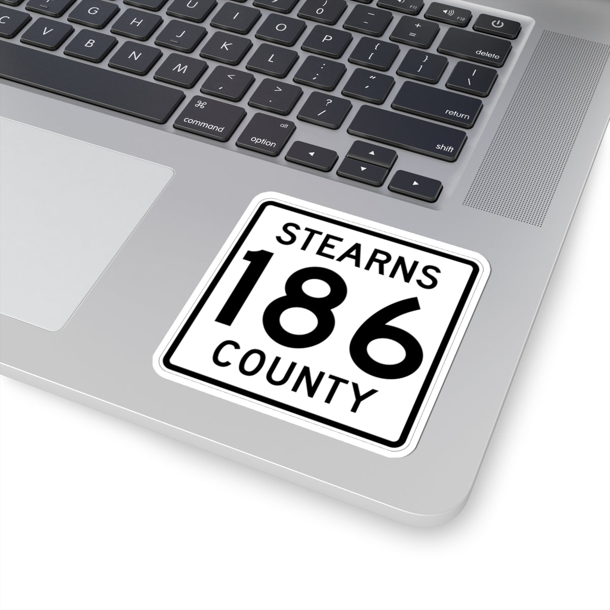 Stearns County Route 186 (Minnesota) (Road Sign) STICKER Vinyl Kiss-Cut Decal