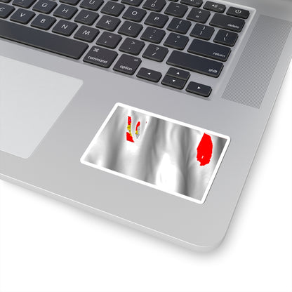 Flag of Vologda Oblast Picture Description (Russia) STICKER Vinyl Kiss-Cut Decal