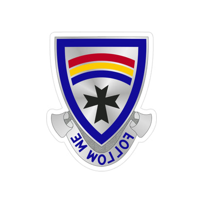 166th Infantry Regiment (U.S. Army) REVERSE PRINT Transparent STICKER-2" × 2"-The Sticker Space