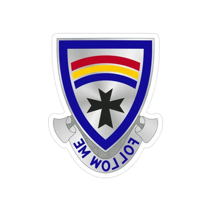 166th Infantry Regiment (U.S. Army) REVERSE PRINT Transparent Die-Cut STICKER 2 Inch Die-Cut Transparent - The Sticker Space