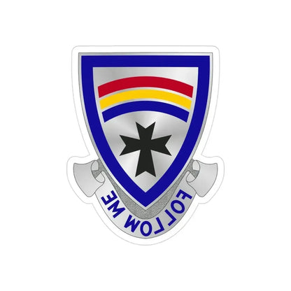 166th Infantry Regiment (U.S. Army) REVERSE PRINT Transparent Die-Cut STICKER 3 Inch Die-Cut Transparent - The Sticker Space