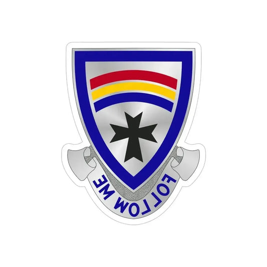 166th Infantry Regiment (U.S. Army) REVERSE PRINT Transparent Die-Cut STICKER 6 Inch Die-Cut Transparent - The Sticker Space