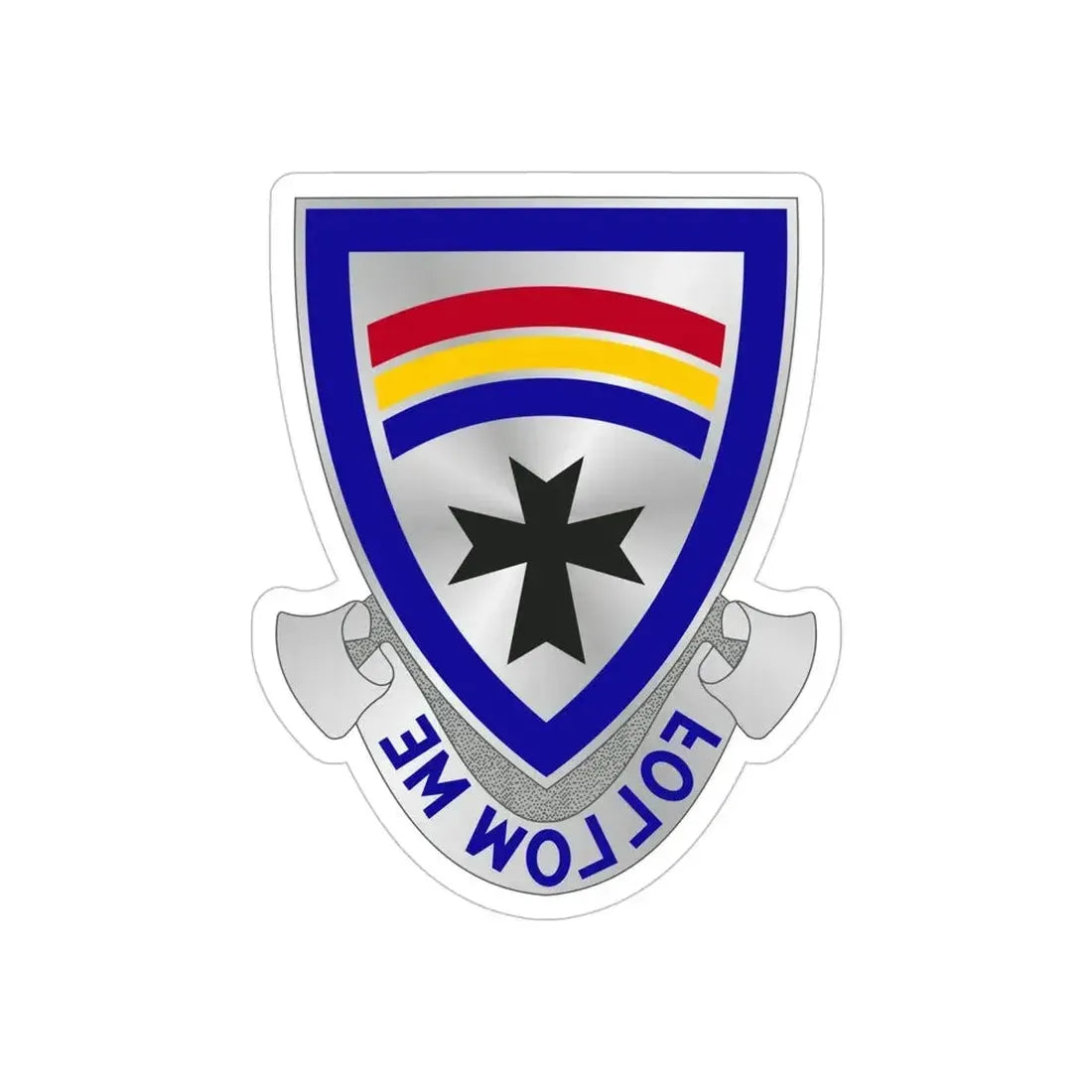 166th Infantry Regiment (U.S. Army) REVERSE PRINT Transparent Die-Cut STICKER - The Sticker Space