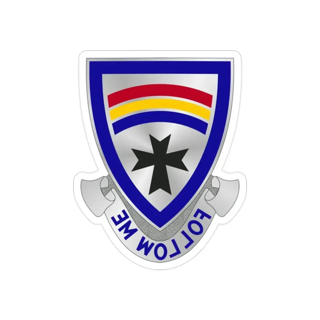 166th Infantry Regiment (U.S. Army) REVERSE PRINT Transparent Die-Cut STICKER - The Sticker Space