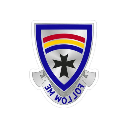 166th Infantry Regiment (U.S. Army) REVERSE PRINT Transparent Die-Cut STICKER - The Sticker Space