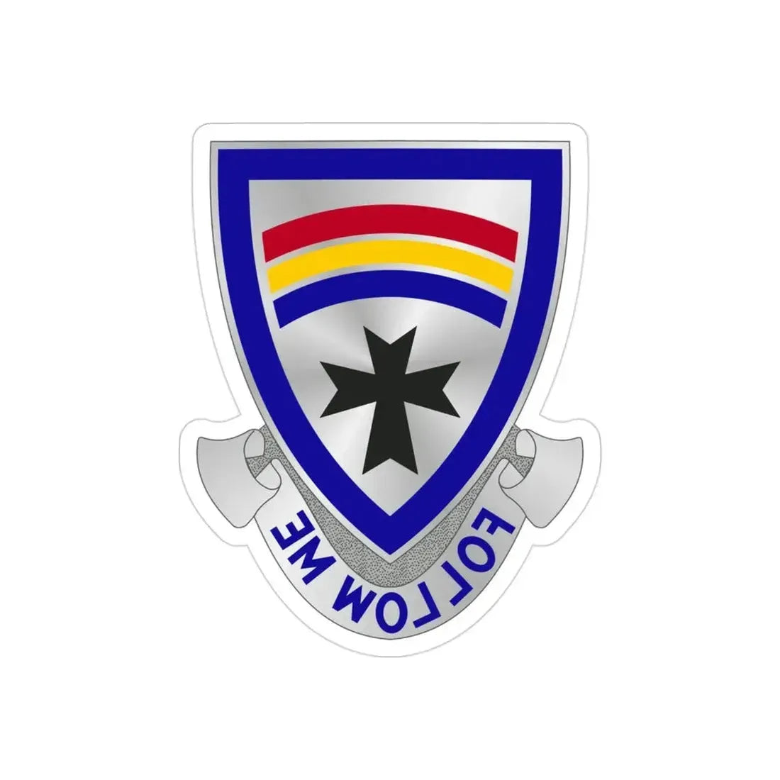 166th Infantry Regiment (U.S. Army) REVERSE PRINT Transparent Die-Cut STICKER - The Sticker Space