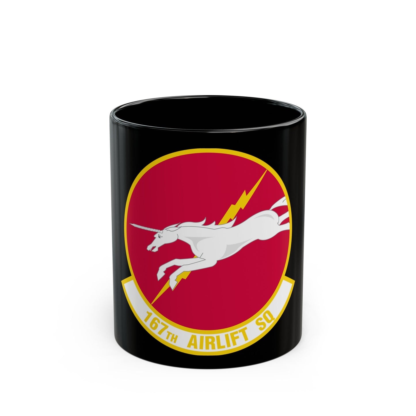 167 Airlift Squadron (U.S. Air Force) Black Coffee Mug-11oz-The Sticker Space