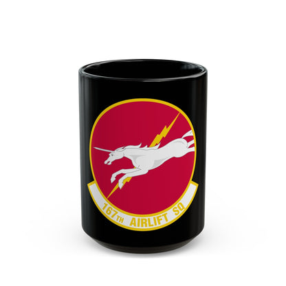 167 Airlift Squadron (U.S. Air Force) Black Coffee Mug-15oz-The Sticker Space