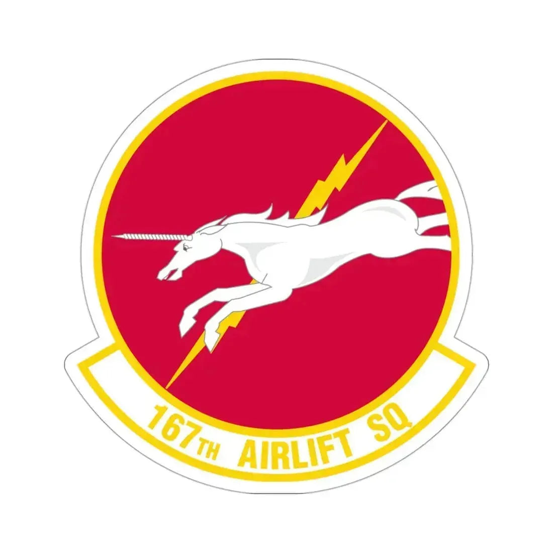 167 Airlift Squadron (U.S. Air Force) STICKER Vinyl Die-Cut Decal 3 Inch - The Sticker Space