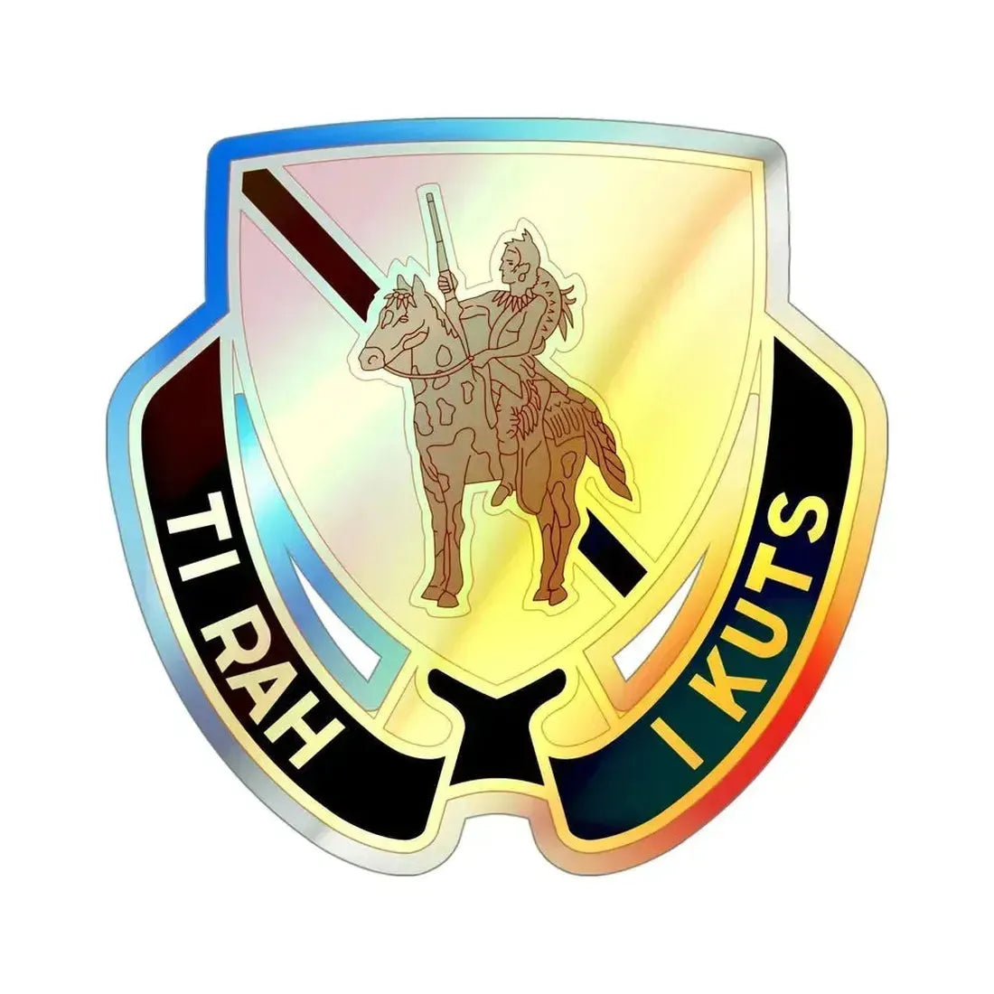 167 Cavalry Regiment (U.S. Army) Holographic STICKER Die-Cut Vinyl Decal 4 Inch Holographic - The Sticker Space
