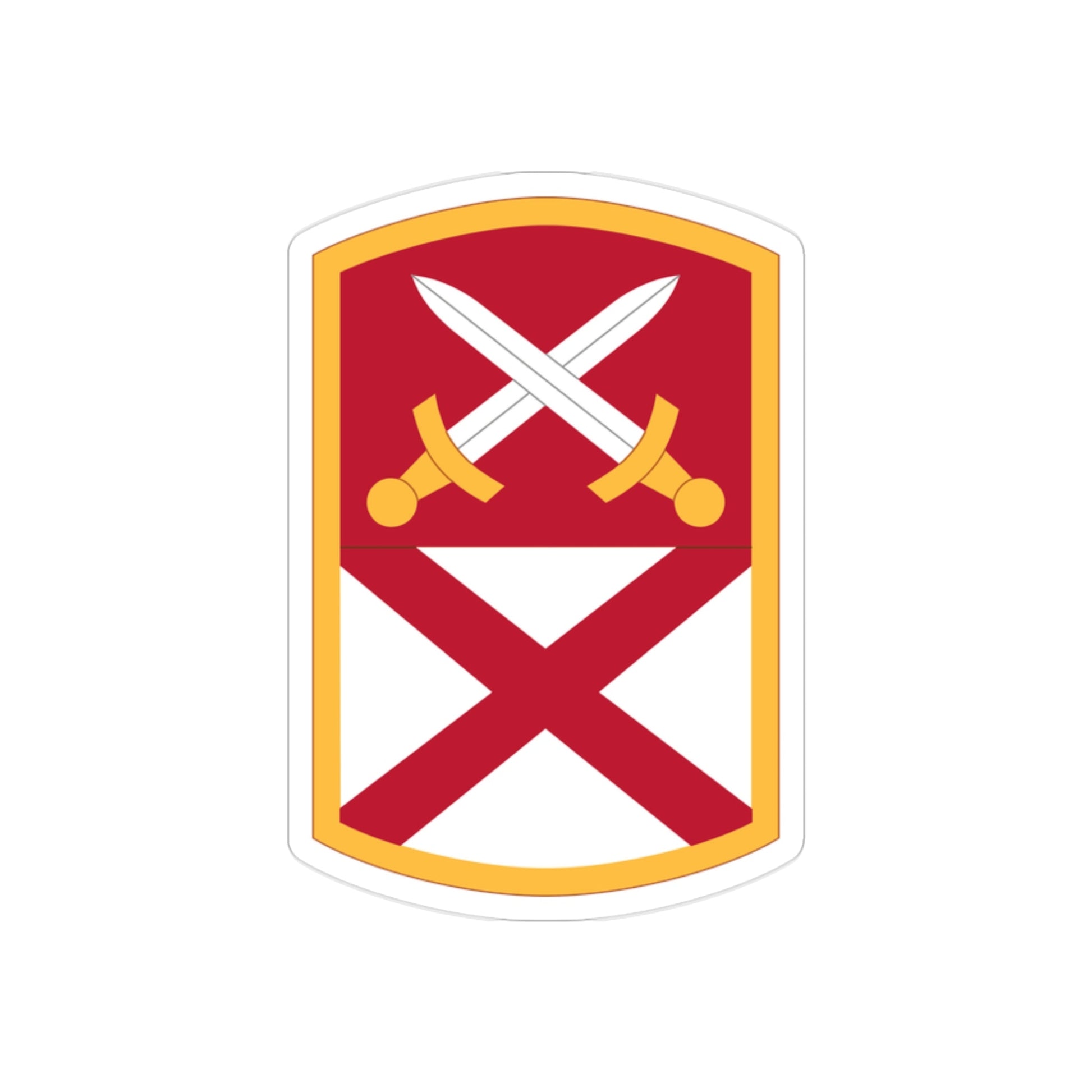 167 Sustainment Command (U.S. Army) REVERSE PRINT Transparent STICKER-2" × 2"-The Sticker Space