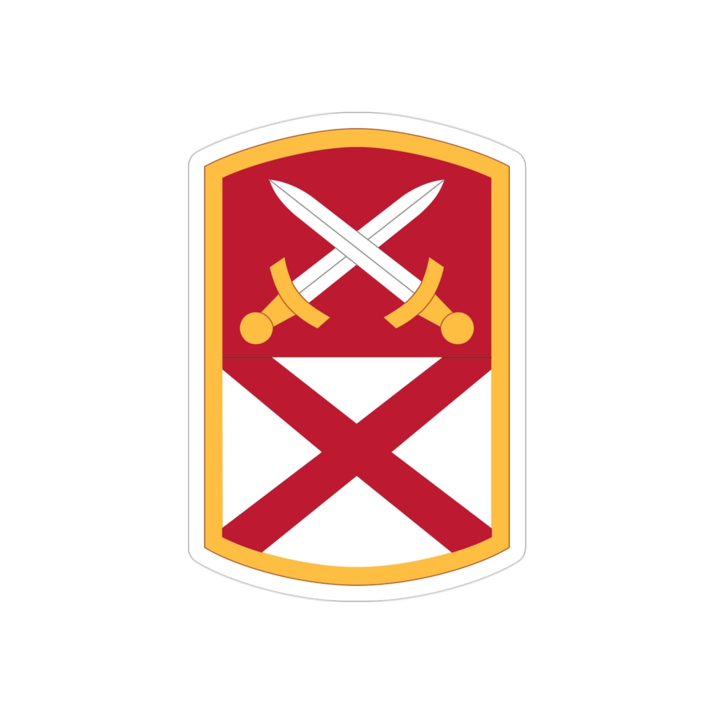 167 Sustainment Command (U.S. Army) REVERSE PRINT Transparent STICKER-3" × 3"-The Sticker Space