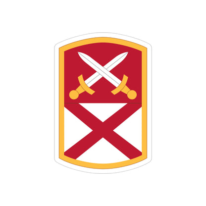 167 Sustainment Command (U.S. Army) REVERSE PRINT Transparent STICKER-4" × 4"-The Sticker Space