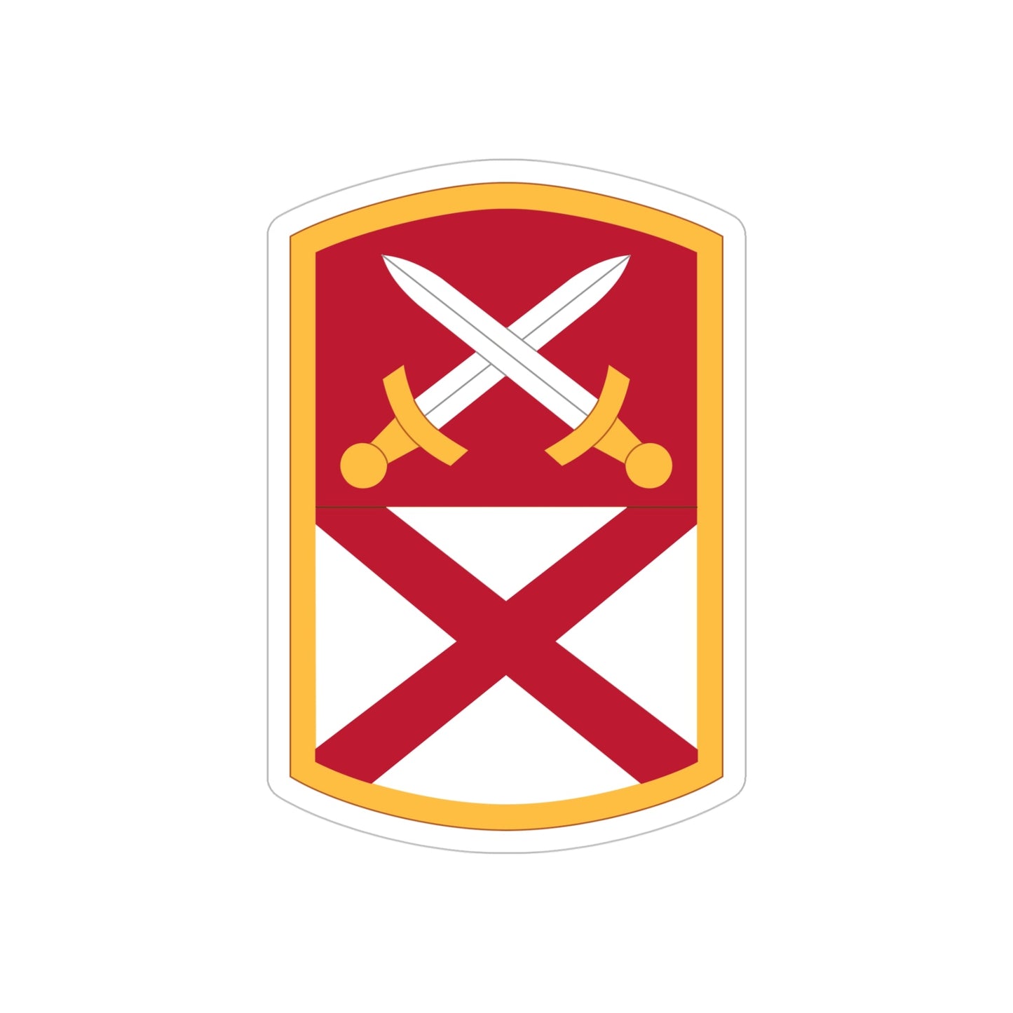 167 Sustainment Command (U.S. Army) REVERSE PRINT Transparent STICKER-5" × 5"-The Sticker Space