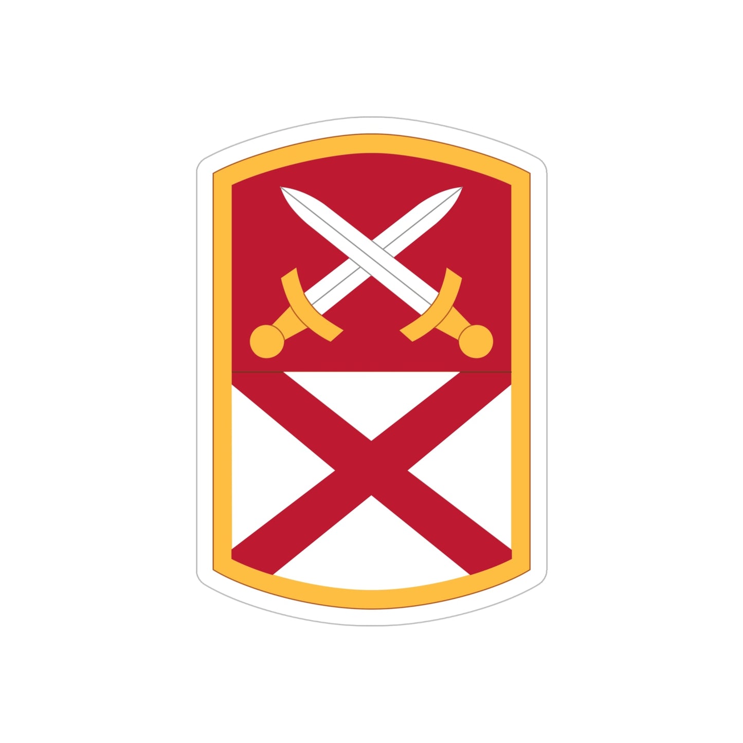 167 Sustainment Command (U.S. Army) REVERSE PRINT Transparent STICKER-6" × 6"-The Sticker Space