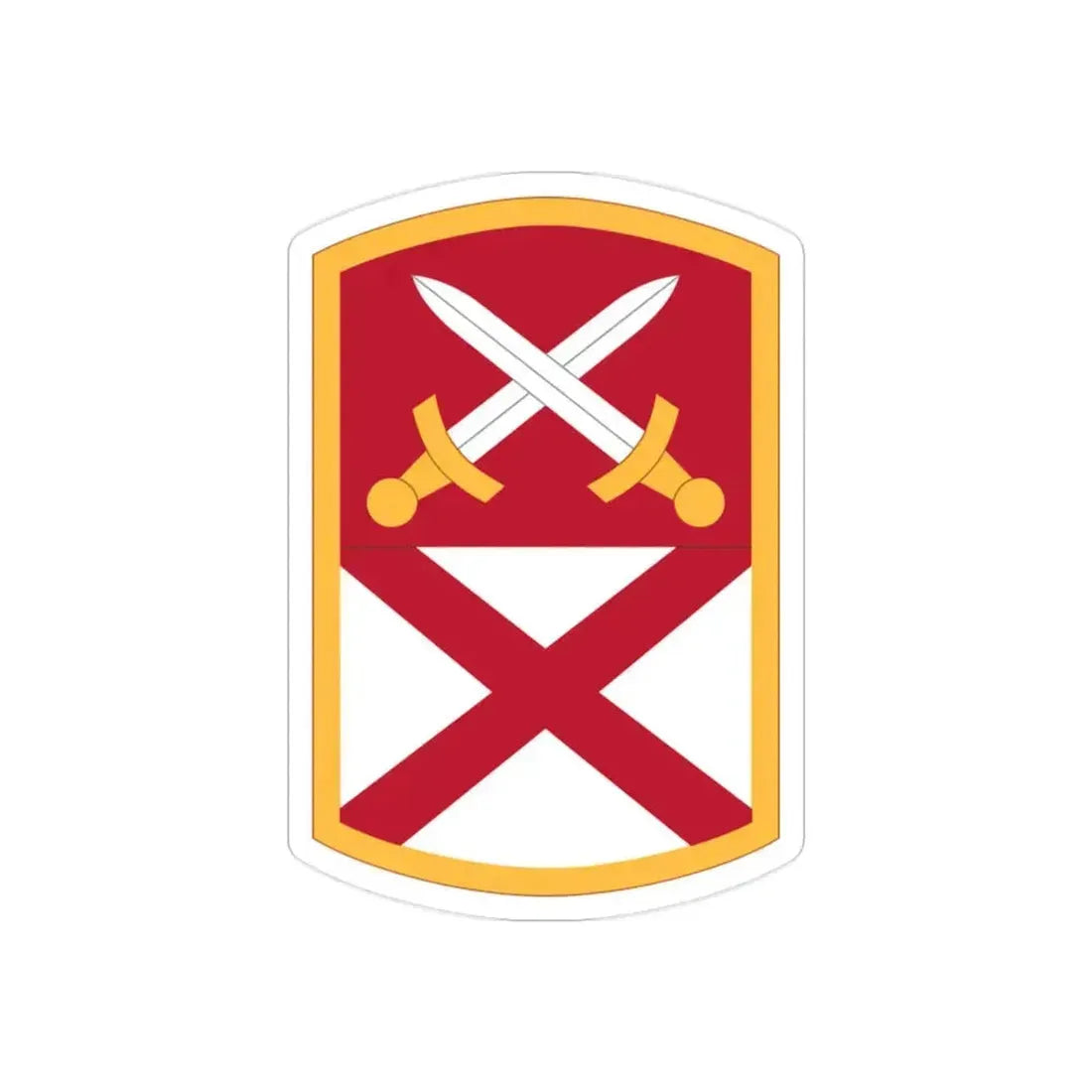 167 Sustainment Command (U.S. Army) REVERSE PRINT Transparent Die-Cut STICKER 2 Inch Die-Cut Transparent - The Sticker Space
