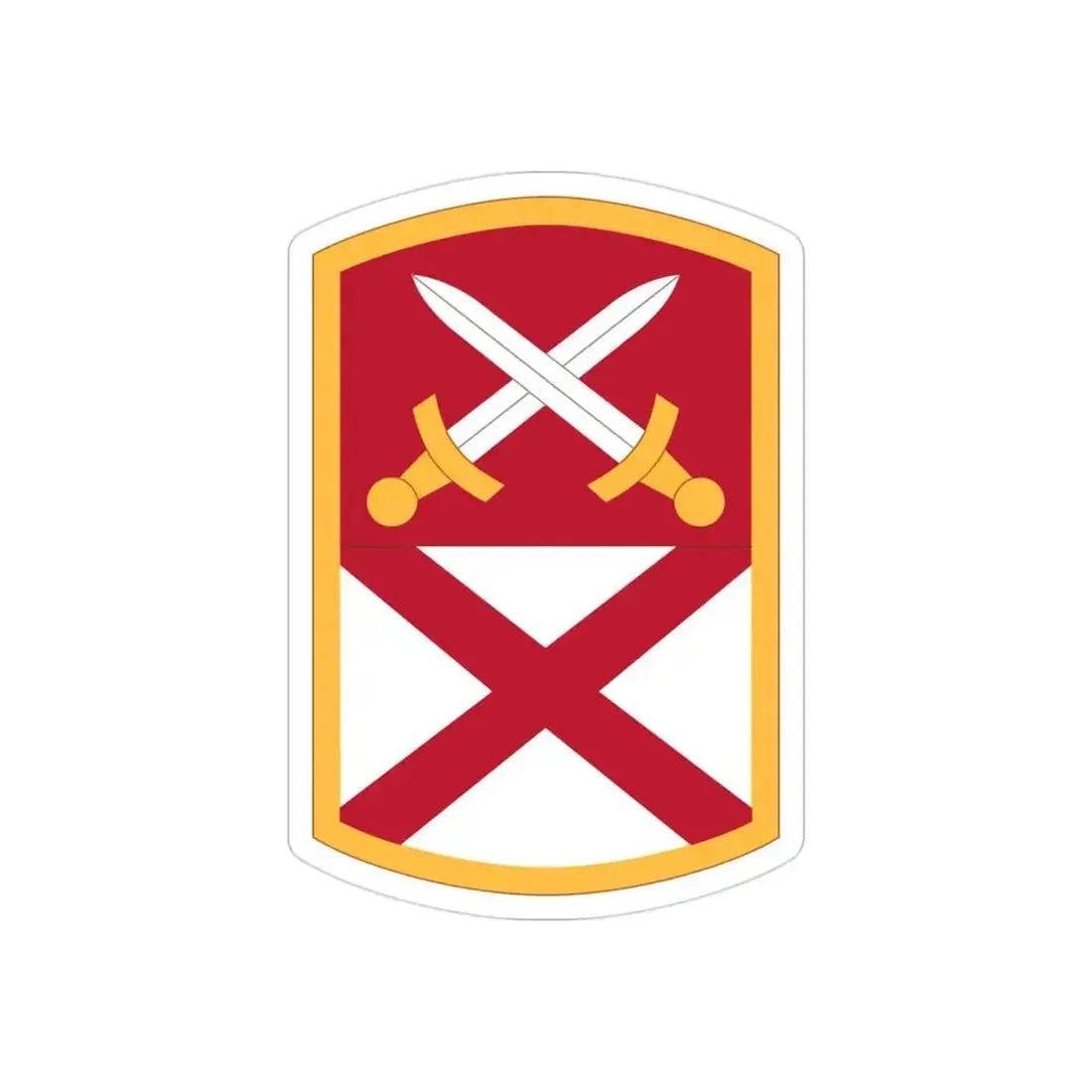 167 Sustainment Command (U.S. Army) REVERSE PRINT Transparent Die-Cut STICKER 3 Inch Die-Cut Transparent - The Sticker Space