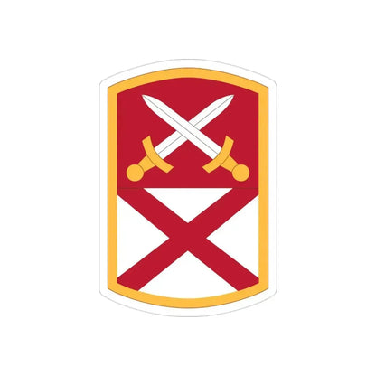 167 Sustainment Command (U.S. Army) REVERSE PRINT Transparent Die-Cut STICKER 3 Inch Die-Cut Transparent - The Sticker Space