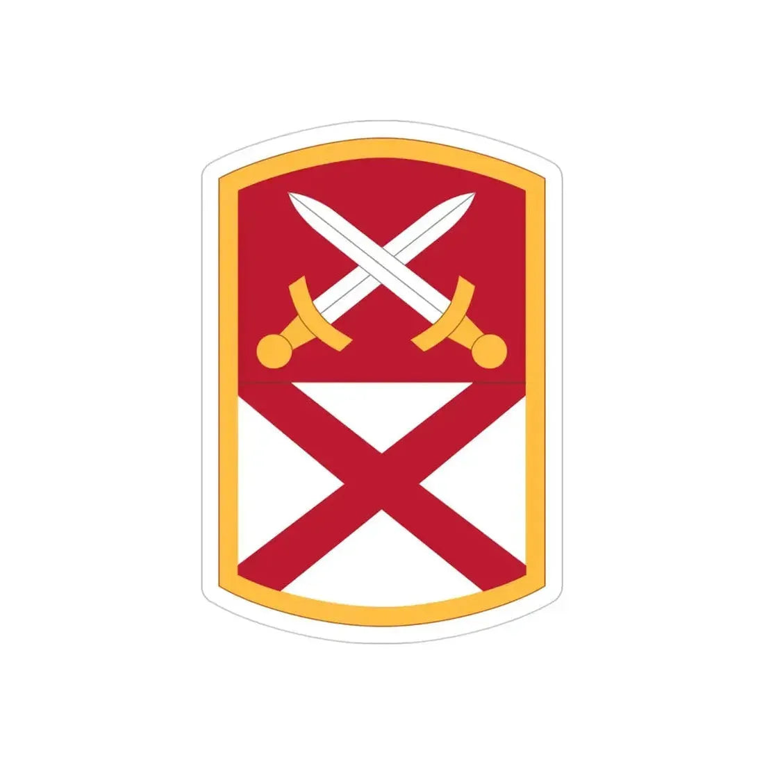 167 Sustainment Command (U.S. Army) REVERSE PRINT Transparent Die-Cut STICKER 4 Inch Die-Cut Transparent - The Sticker Space