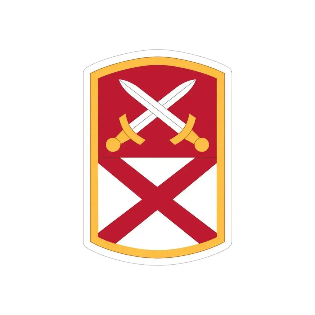 167 Sustainment Command (U.S. Army) REVERSE PRINT Transparent Die-Cut STICKER 5 Inch Die-Cut Transparent - The Sticker Space