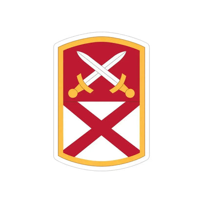 167 Sustainment Command (U.S. Army) REVERSE PRINT Transparent Die-Cut STICKER 5 Inch Die-Cut Transparent - The Sticker Space