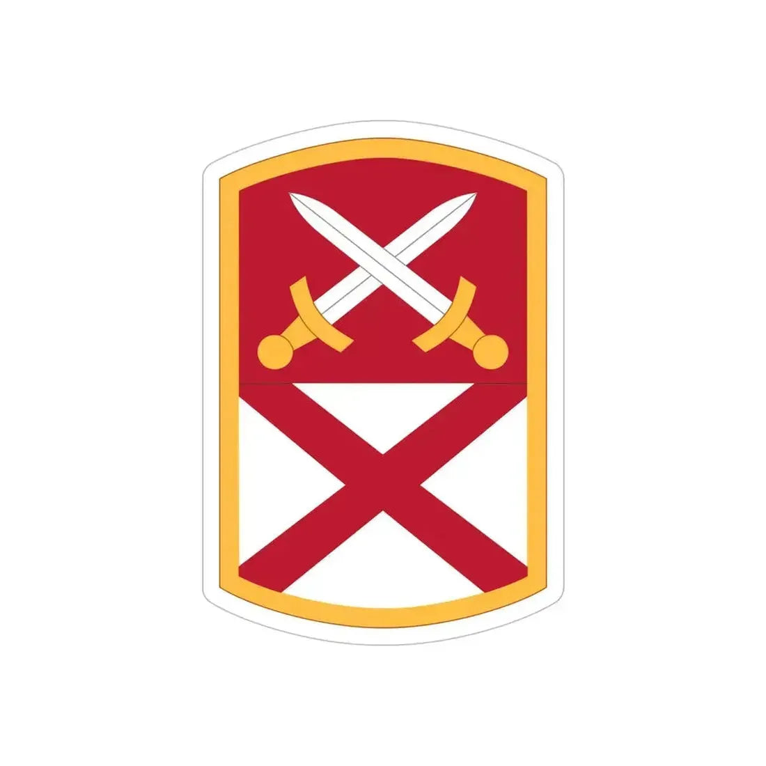 167 Sustainment Command (U.S. Army) REVERSE PRINT Transparent Die-Cut STICKER 6 Inch Die-Cut Transparent - The Sticker Space