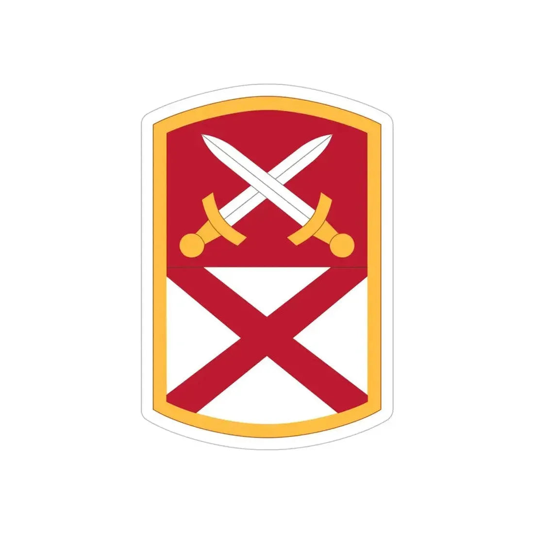 167 Sustainment Command (U.S. Army) REVERSE PRINT Transparent Die-Cut STICKER - The Sticker Space
