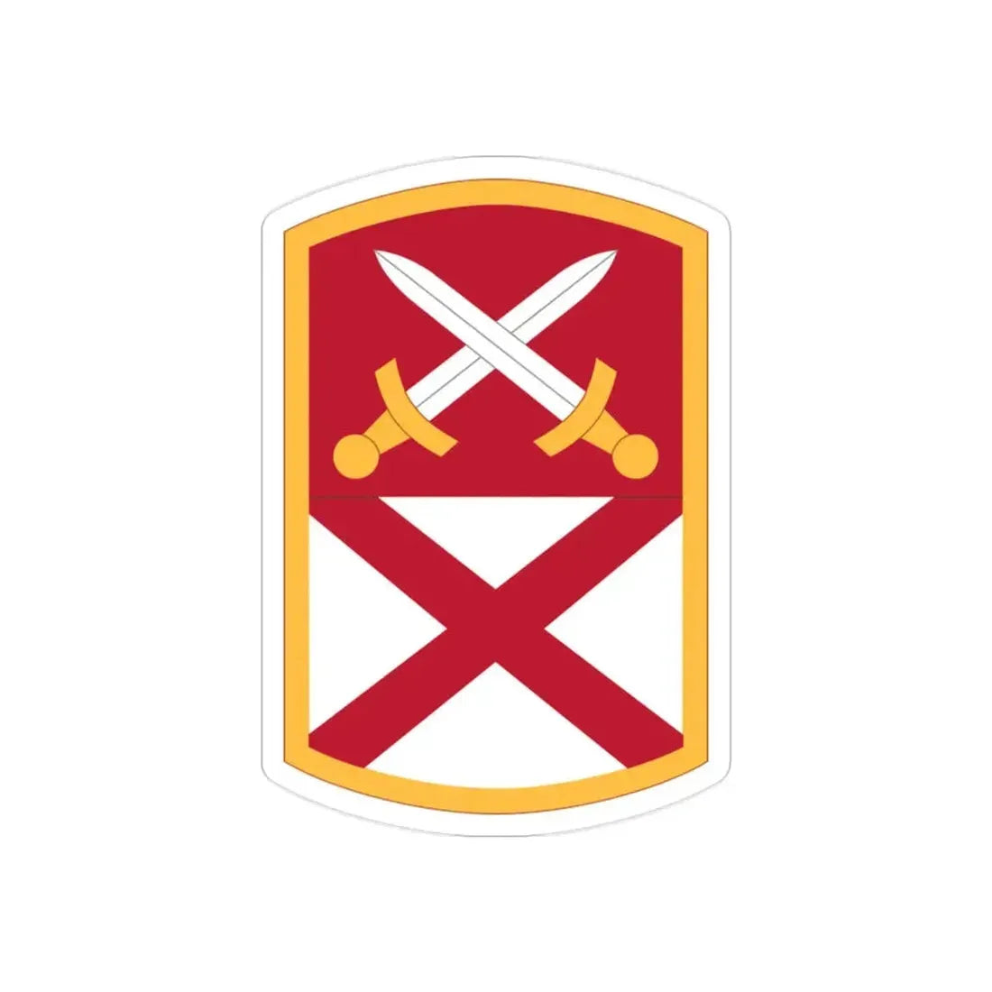 167 Sustainment Command (U.S. Army) REVERSE PRINT Transparent Die-Cut STICKER - The Sticker Space