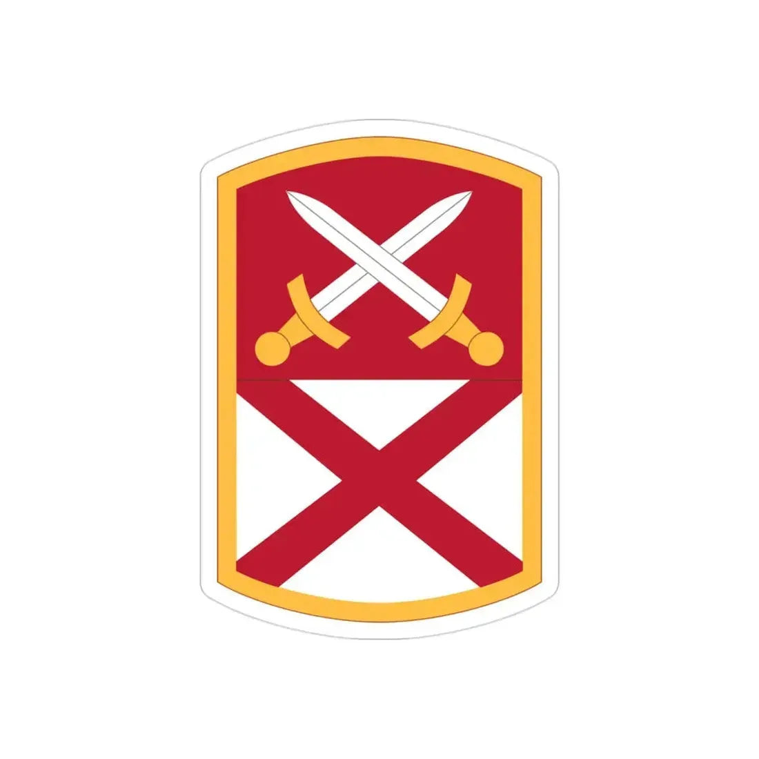 167 Sustainment Command (U.S. Army) REVERSE PRINT Transparent Die-Cut STICKER - The Sticker Space