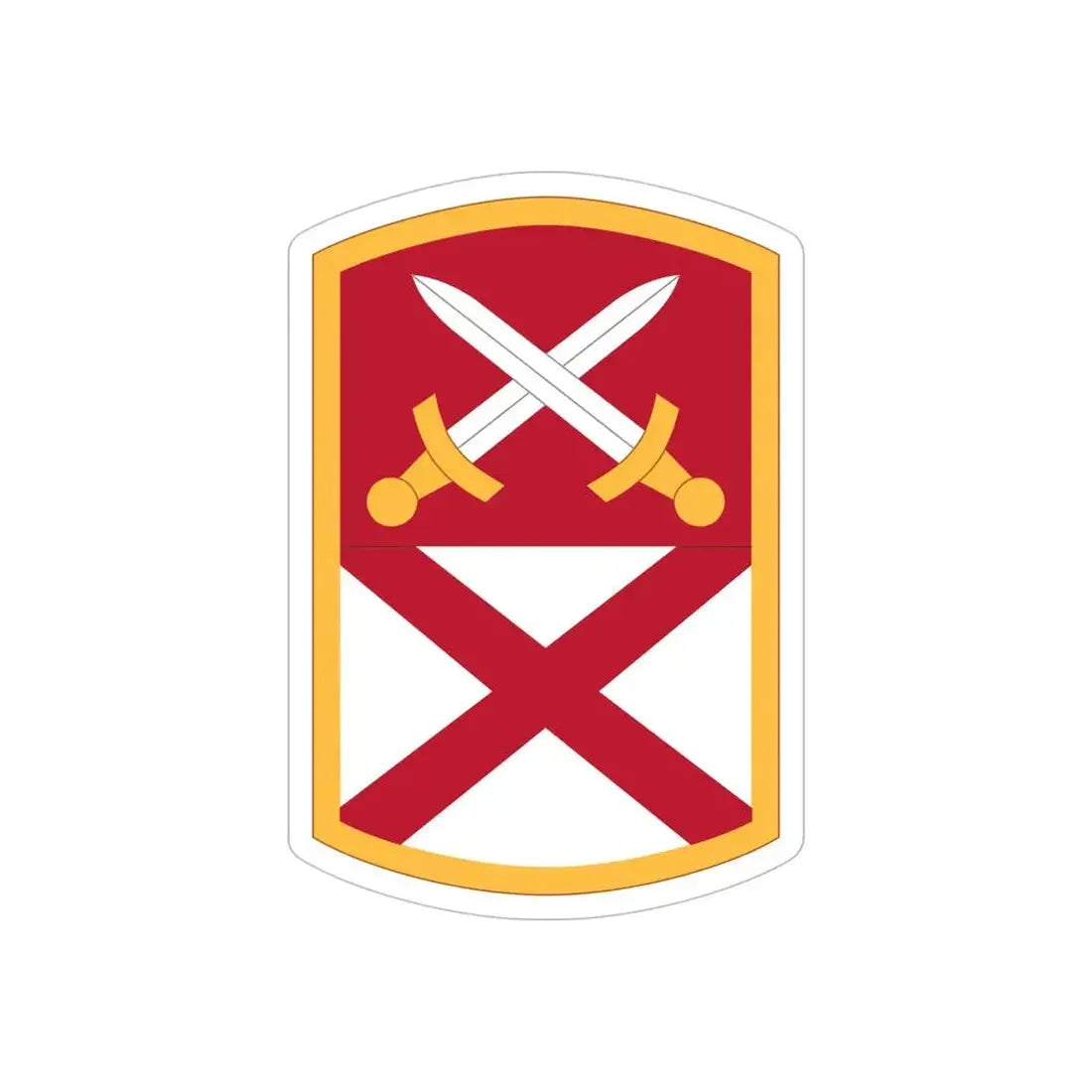 167 Sustainment Command (U.S. Army) REVERSE PRINT Transparent Die-Cut STICKER - The Sticker Space