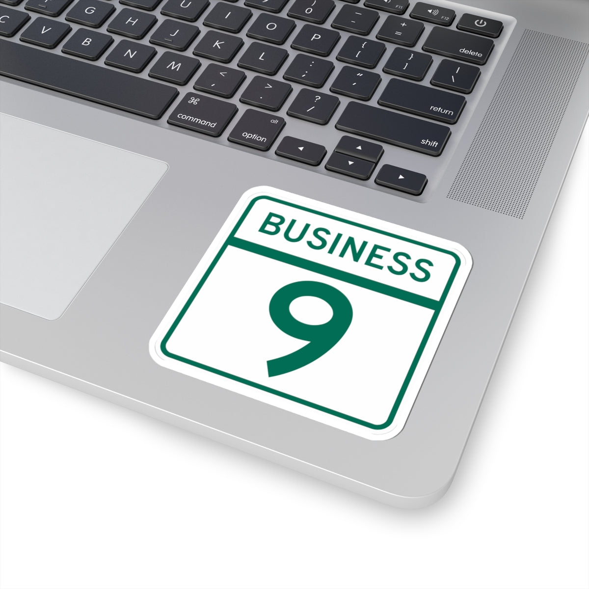 MD Route 9 Business (Maryland) (Road Sign) STICKER Vinyl Kiss-Cut Decal