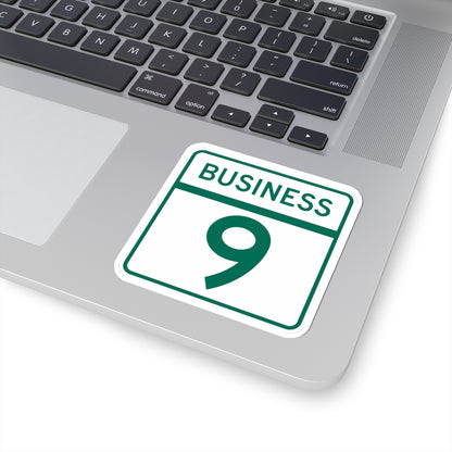 MD Route 9 Business (Maryland) (Road Sign) STICKER Vinyl Kiss-Cut Decal