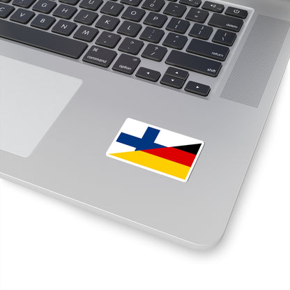 Flag of Finland and Germany (Finland) STICKER Vinyl Kiss-Cut Decal