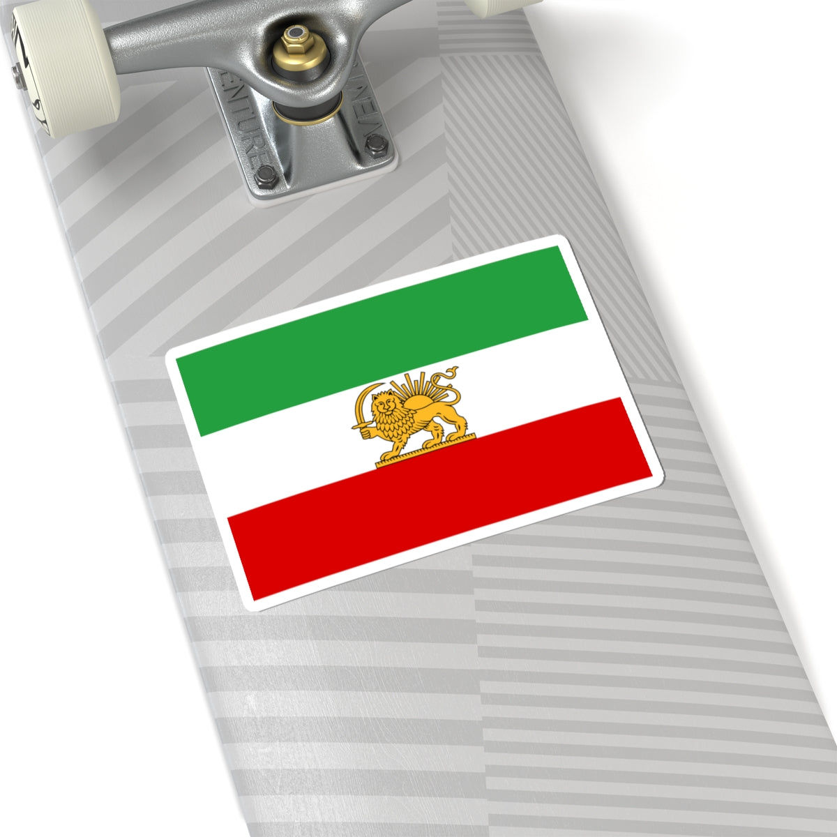 State flag of Iran 1964-1980 3-2 (Iran) STICKER Vinyl Kiss-Cut Decal