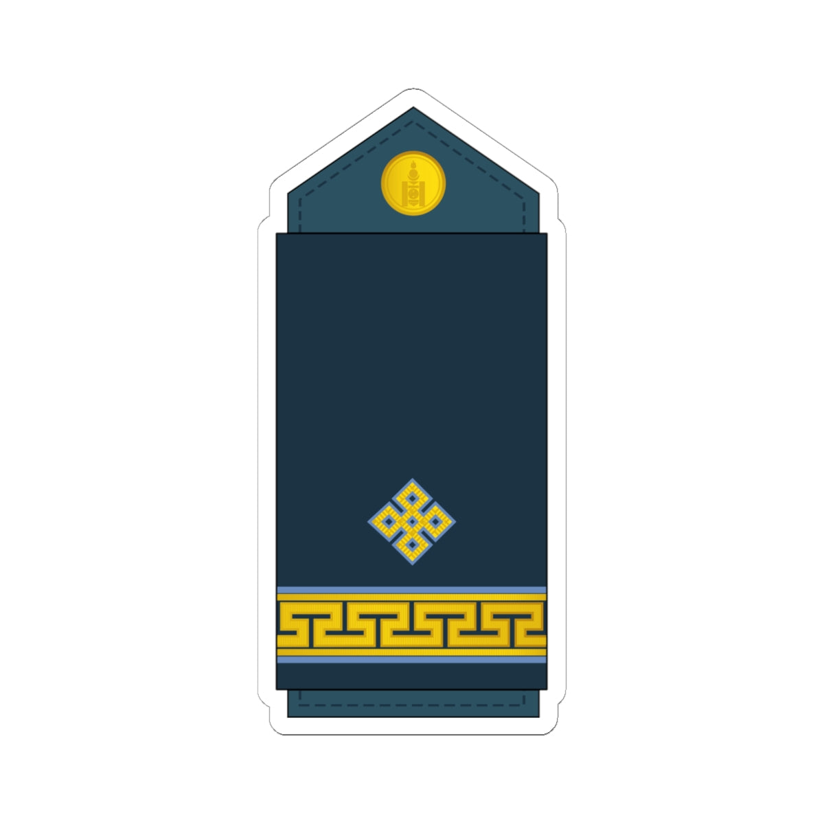 07.Mongolian Air Force JLT (Mongolia) (Military Rank) STICKER Vinyl Kiss-Cut Decal