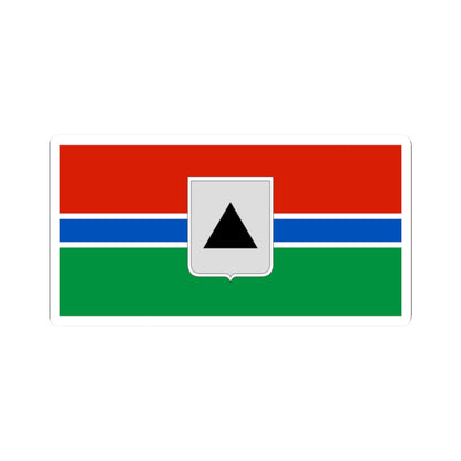 Flag of Magnitogorsk Chelyabinsk oblast 1998 (Russia) STICKER Vinyl Kiss-Cut Decal